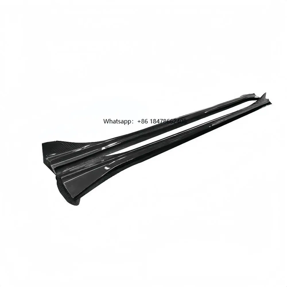 

High Quality Dry Carbon Fiber Side Skirt Hem Modified SD Style for 2019 S4 B10 Body Upgrade Enhanced Performance