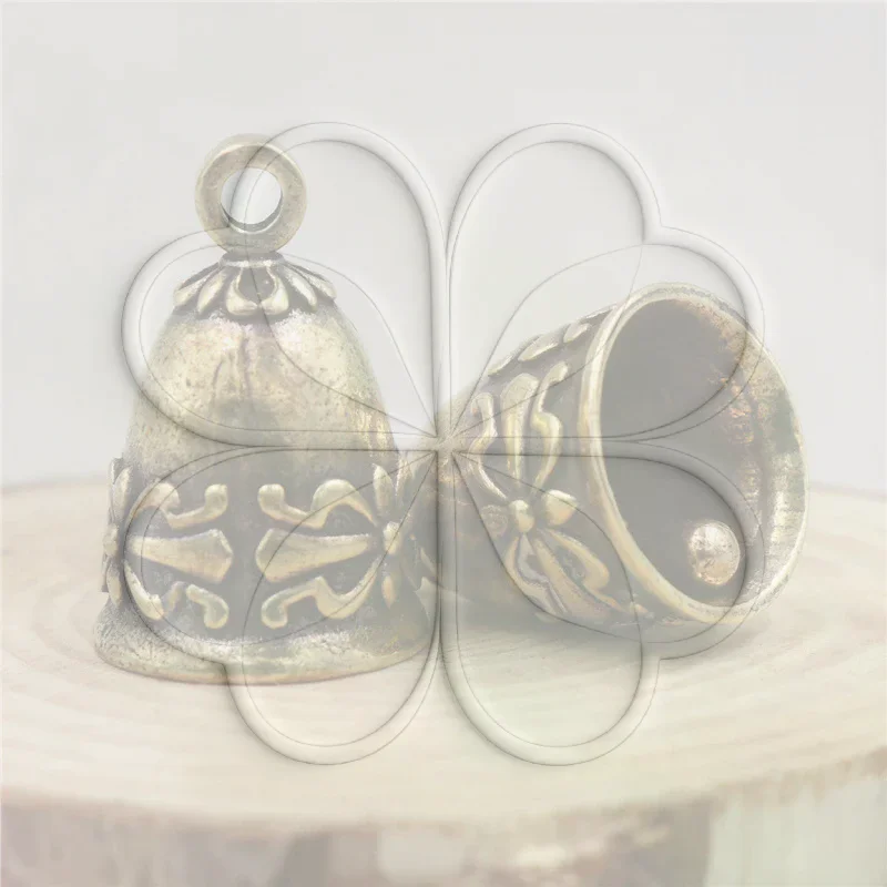 Bell Pendant Jingle Bell Brass Vintage Keyring For Gift Decor Hanging Ornament