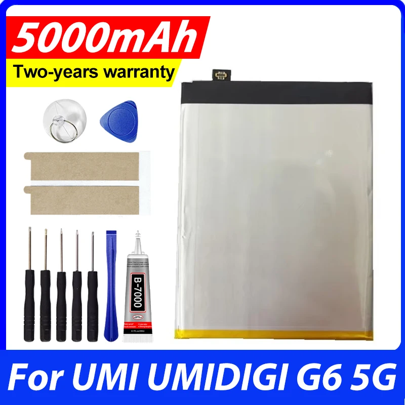 BL616 For UMI UMIDIGI G6 5G NEW Battery 5000mAh Replacement Backup Batteria Batterie With Tools