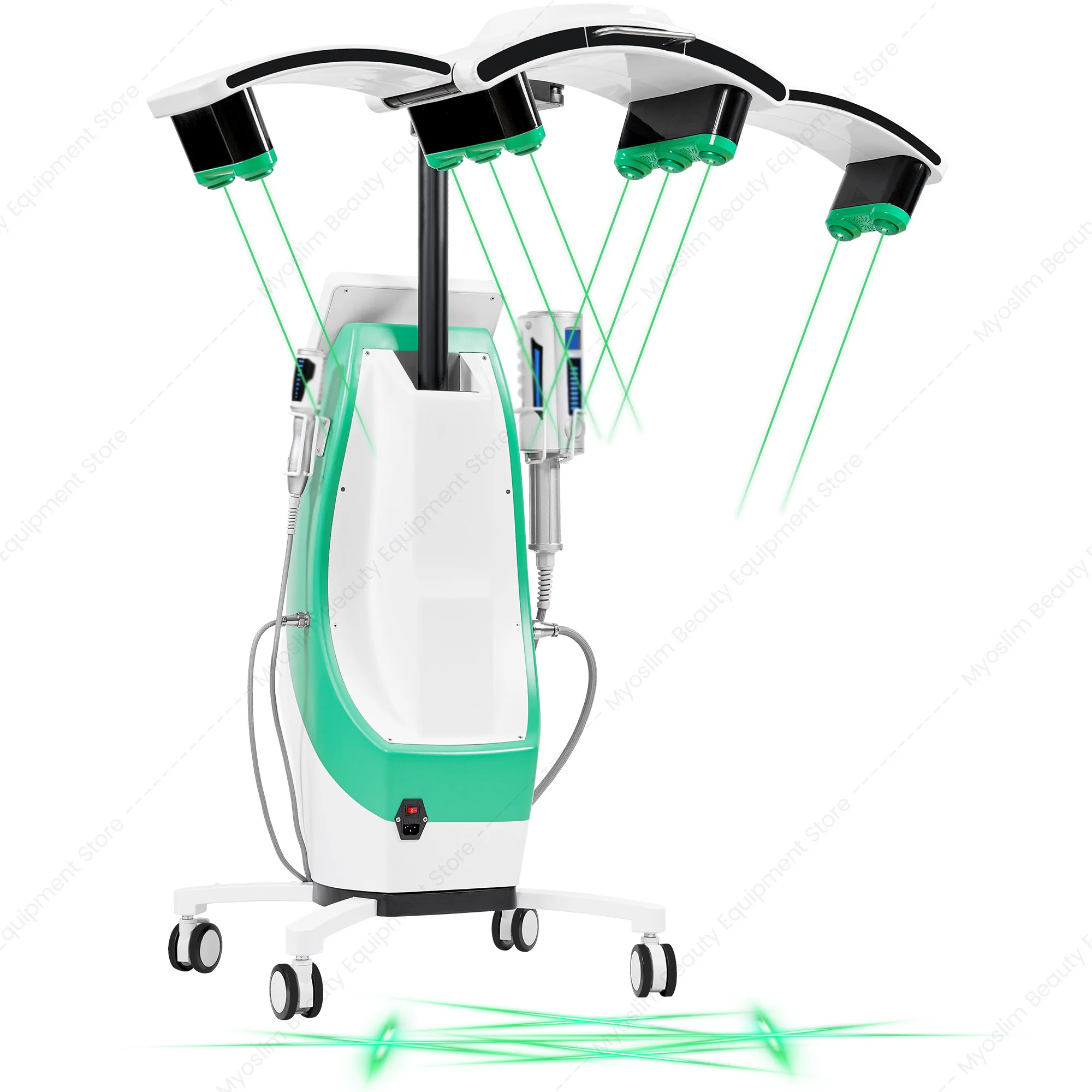 Newest 10D Emerald Laser Painless 532nm green and red light Fat Weight Loss Body Shaping Slimming