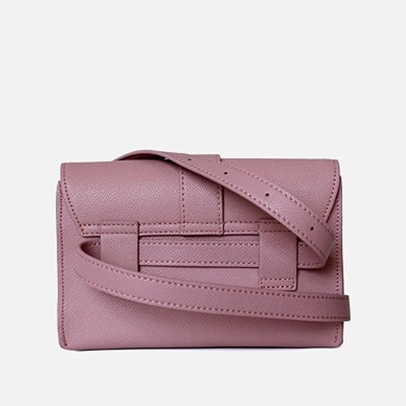 Luxury Genuine Leather Waist Bag  Fashion Clutch handbags Women\'s High Quality Cowhide Retro Style Chest Crossbody Shoulder Bags