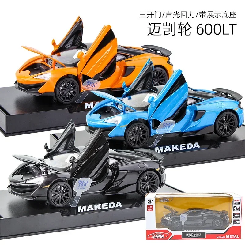 1: 32 Mc 600LT Alloy Car Model Rebound Toy Car With Sound And Light Model Decoration Collectibles