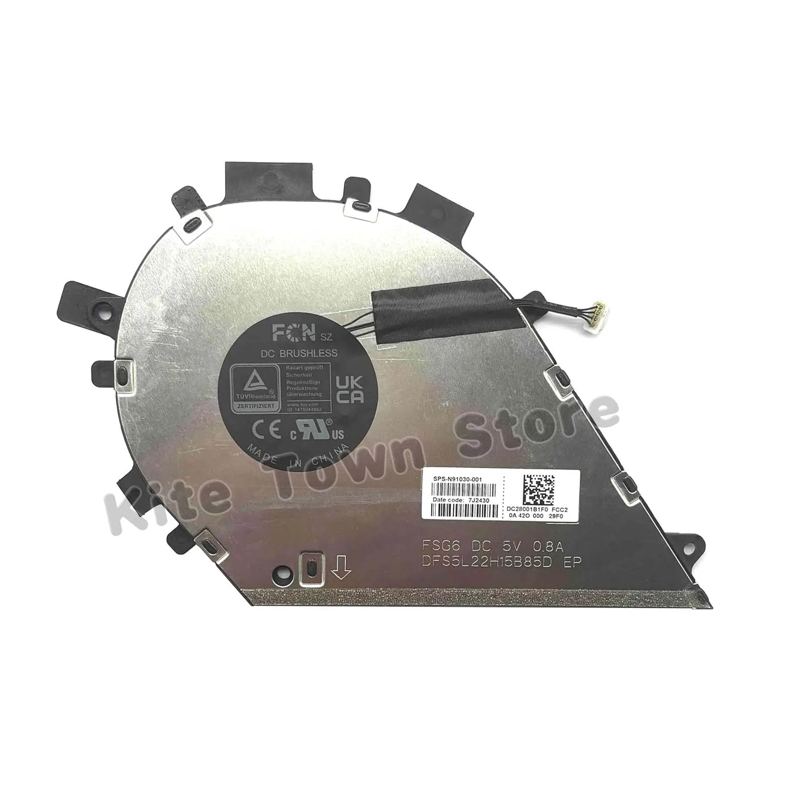 New CPU Cooling Fan for HP Envy x360 14 inch 14-FA 14-FC 14-fa0000 14-fc0000, 14-fa0xxx 14-fc0xxx PN:N91030-001
