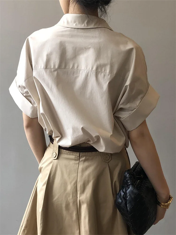 Womens Blouse Summer Women Blouses Spring White Long Shirt Female Maxi Blusas Casual Vintage Long Sleeve Cotton Oversize Loose