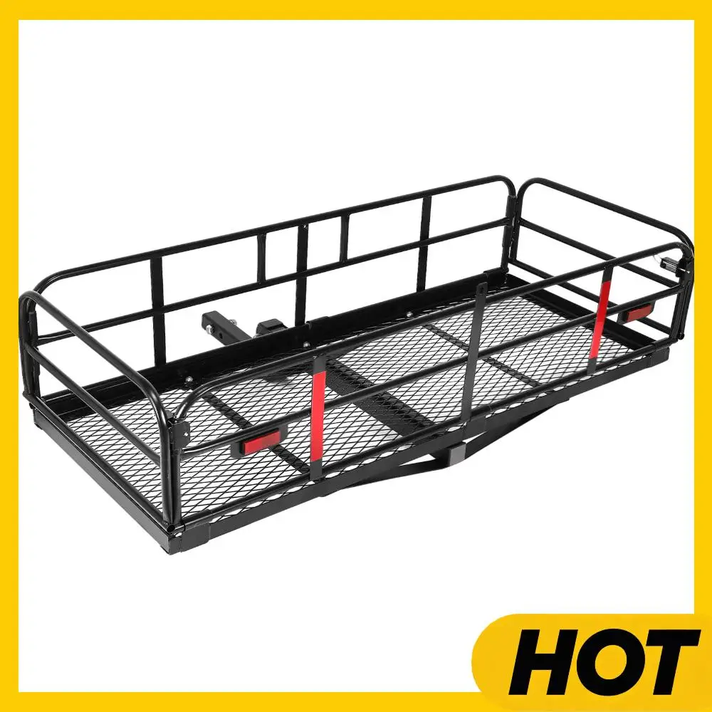 

Hitch Cargo Carrier Hitch Bike Rack 60x24x14in 500 LBS Capacity Fits 2inch Receiver with Hitch Stabilizer for RV Truck SUV Van