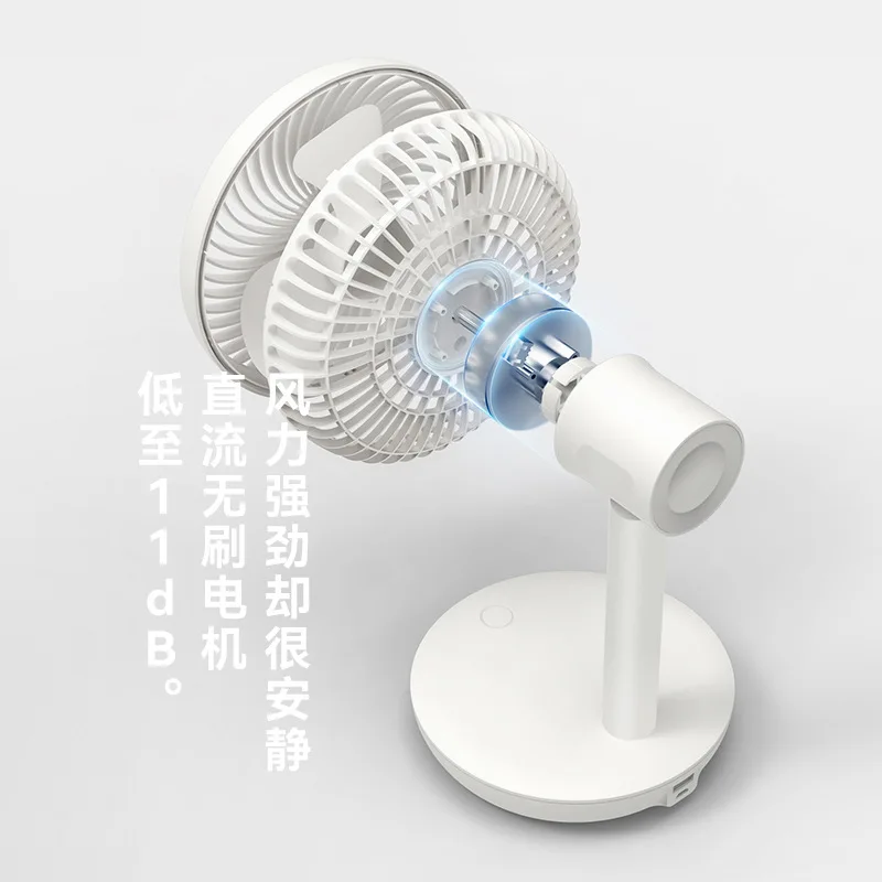 Electric fan small silent office desktop desktop dormitory usb charging mini handheld small fan