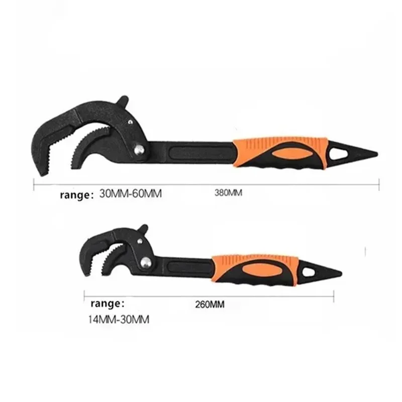 Imagem -06 - Chave Universal para Tubos Chave Chave Aberta Aço Carbono Ferramenta Snap Grip Ferramentas Manuais Multifuncionais para Canalizador 1430 3060 mm 1pc