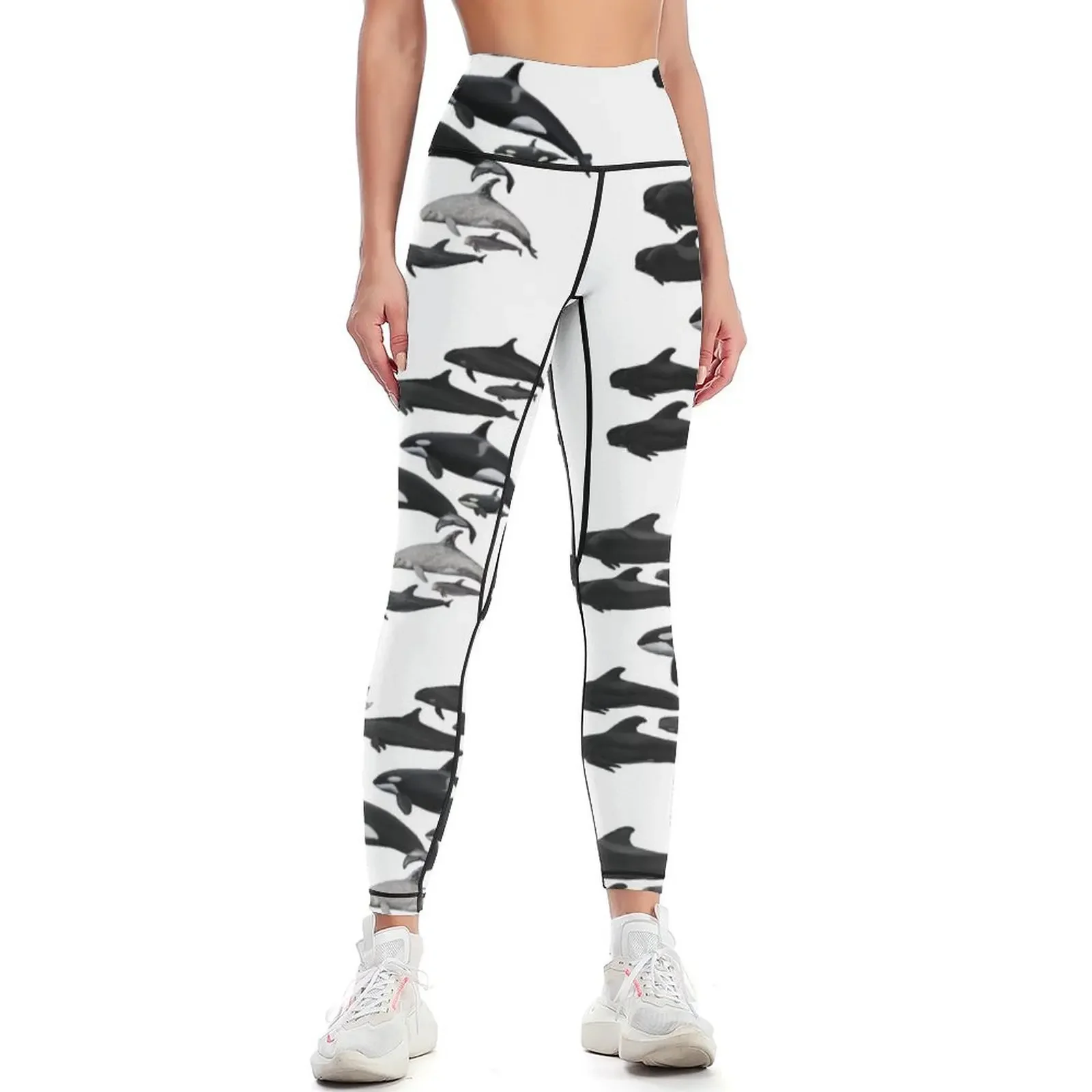 

Blackfish species together Leggings sporty woman push up sports for push up workout shorts fitness set gym Womens Leggings