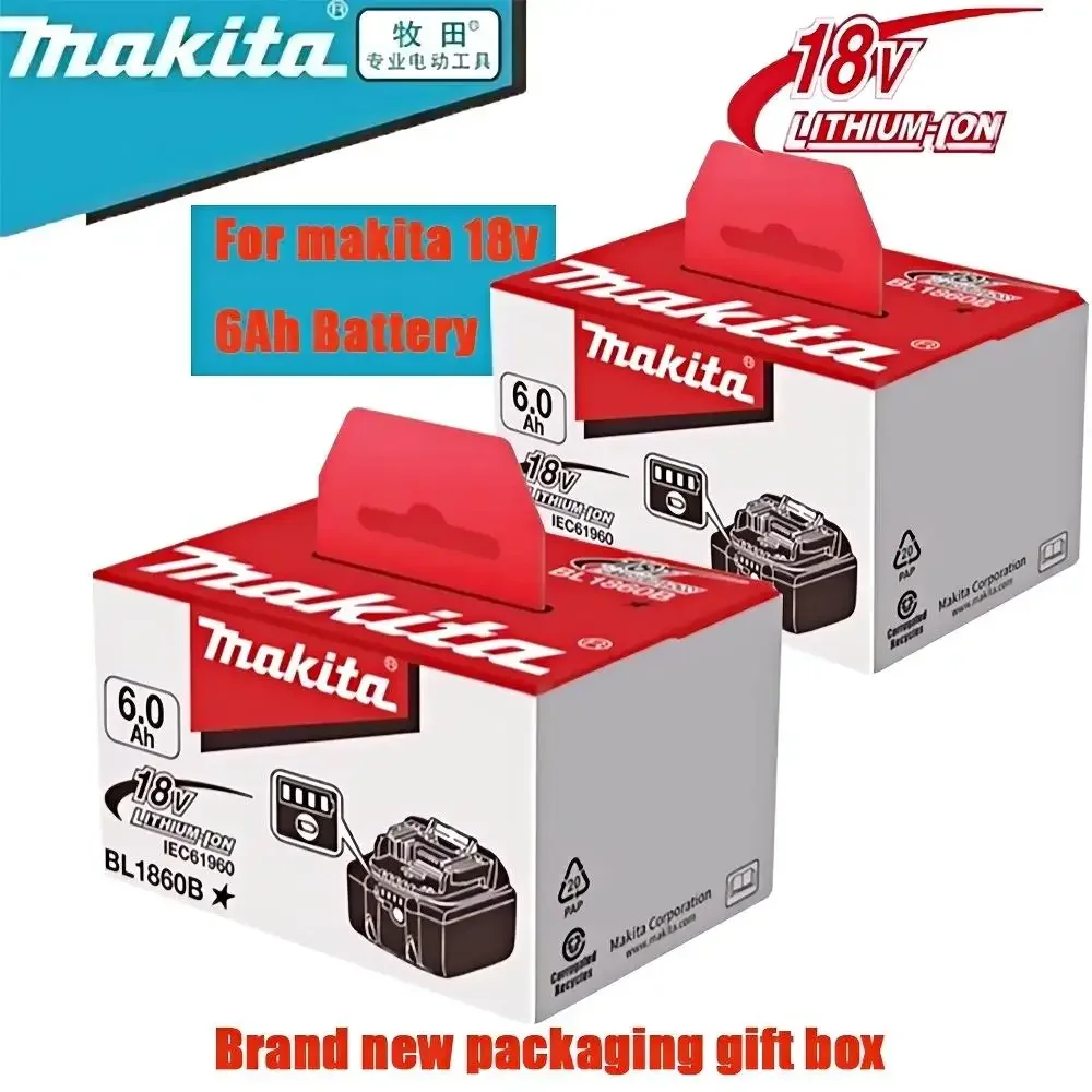 

Advanced 18V 6.0Ah Makita Battery BL1860 - Compatible with BL1830 BL1850 Tools, Zero Memory Effect, Fast Dispatch