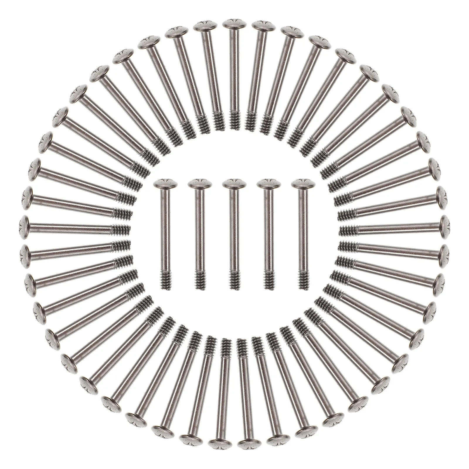 50 Pcs CPU Case Fan Screws Computer Hardware Fanscrew Mounting Tapping Fasteners