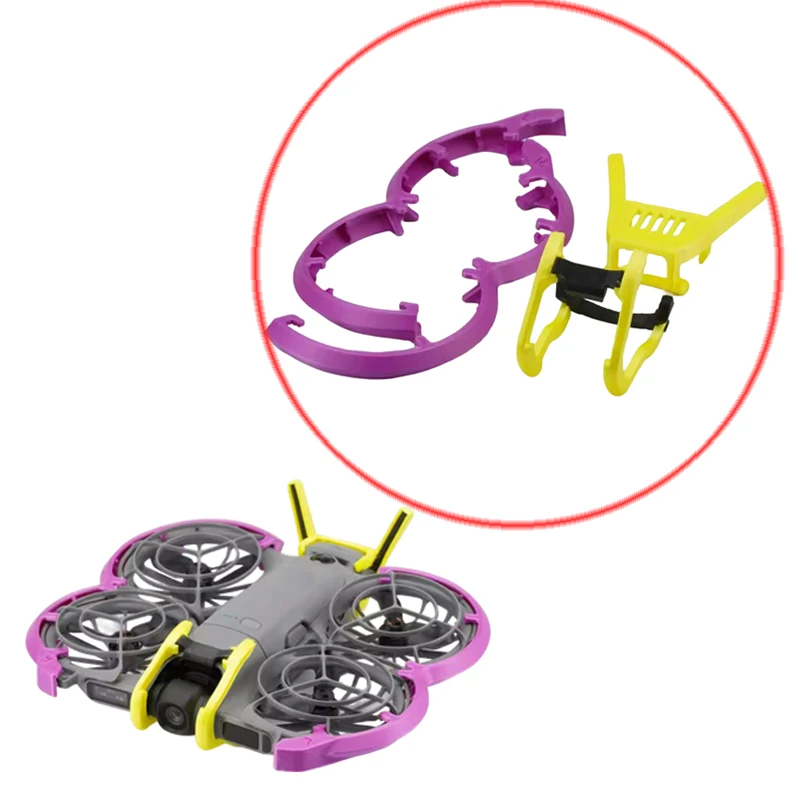 

1Set Drone Anti-Collision Gimbal Cover Fuselage Guard Ring TPU Soft Material Protection Kit Tail Antenna Protector for DJI Neo 2