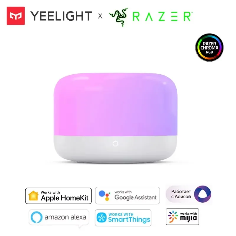 Yeelight LED smart light D2 night light RGB Ambience WiFi app control dimmable voice control works with Homekit Google