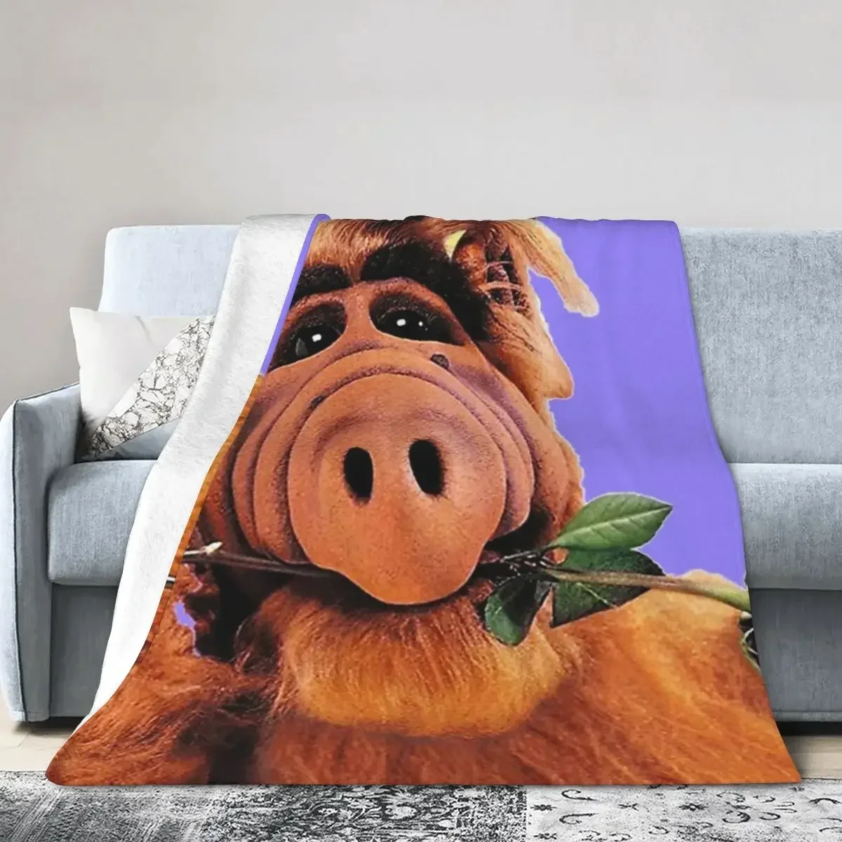 Alf Blanket Soft Warm Flannel Throw Blanket Plush for Bed Living room Picnic Travel Home Sofa