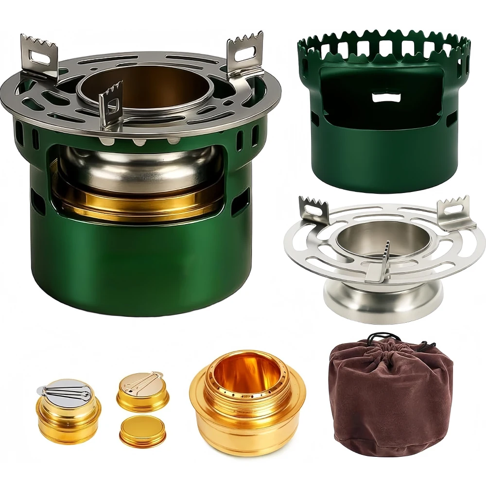 

Спиртовая плита для кемпинга, портативная походная легкая спиртовая плита для походов на открытом воздухе, пикника, аварийного кофе, кемпинга ﻿