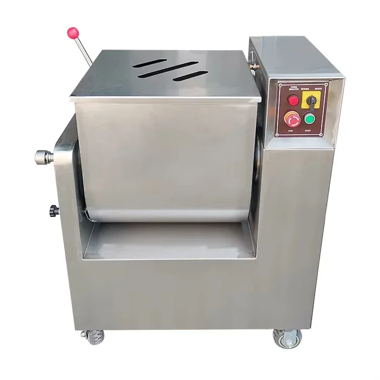 Food Grade 304 Stainless Steel Sausage Used Meat Mixer Meat Mixed Processing Industrial Vacuum Minced Meat Mixer Hamburg