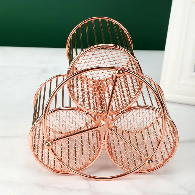 1pcs New Stationery Storage Rotary Pen Holder Storage Box Fashionable Makeup Brush Storage Barrel Multi-function Pen Holder