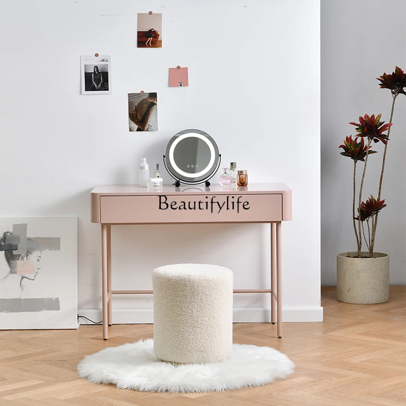 

04Italian minimalist paint dresser chest cabinet integrated dopamine storage cabinet dresser table