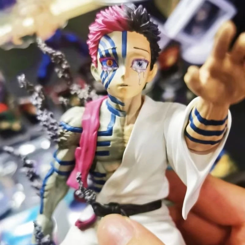 In Voorraad 13 Cm Demon Slayer Akaza Hakuji Anime Figuur Model Pop Actie Beeldje Pvc Decoratie Perifere Desktop Ornament Speelgoed
