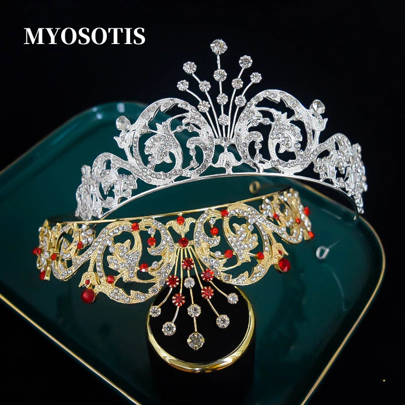 

Bridal Wedding Hair Accessories Crystal Tiaras Crown Alloy Headpiece Women's Fashion Headdress