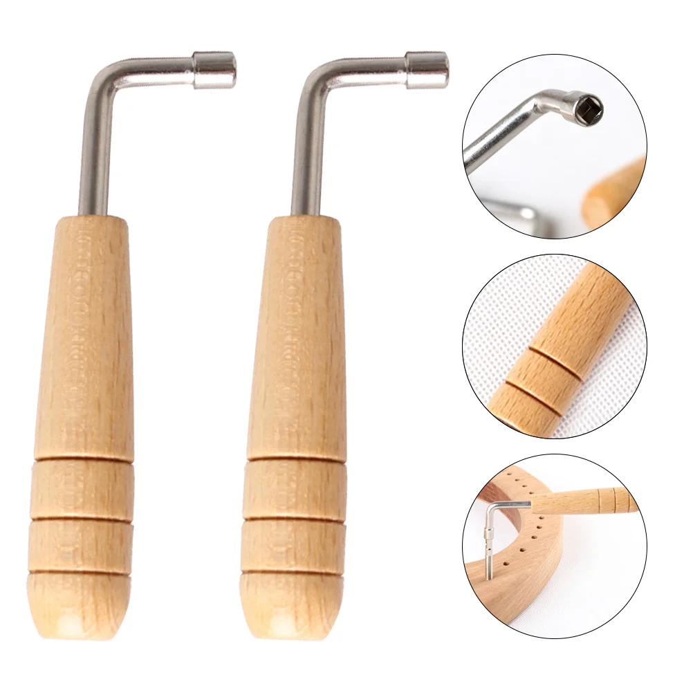 

2 Pcs Instrument Wrench Accessory Tone Tuning Lyre Handheld Professional Harp Pin