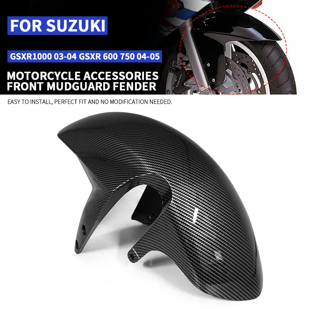 

Для Suzuki GSXR1000 2003-2004 GSXR600 GSXR750 2004-2005 переднее крыло мотоцикла подходит для GSXR1000 750 600 глянцевое черное крыло