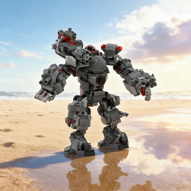 415 Piezas MOC Superhéroes Marvelled Ultimate War Maschine Buster Mech, Bloques de Construcción de Modelos, Juguete de Arquitectura, Regalo de Navidad