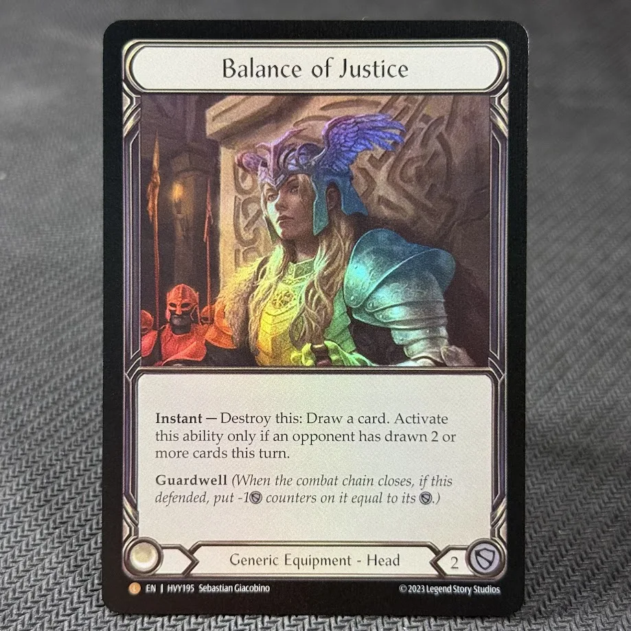 FAB FOIL 4 Rare Holo Cards, Multi-Class Rainbow Foil Replica Cards for Brute, Assassin, Wizard & Shadow Players