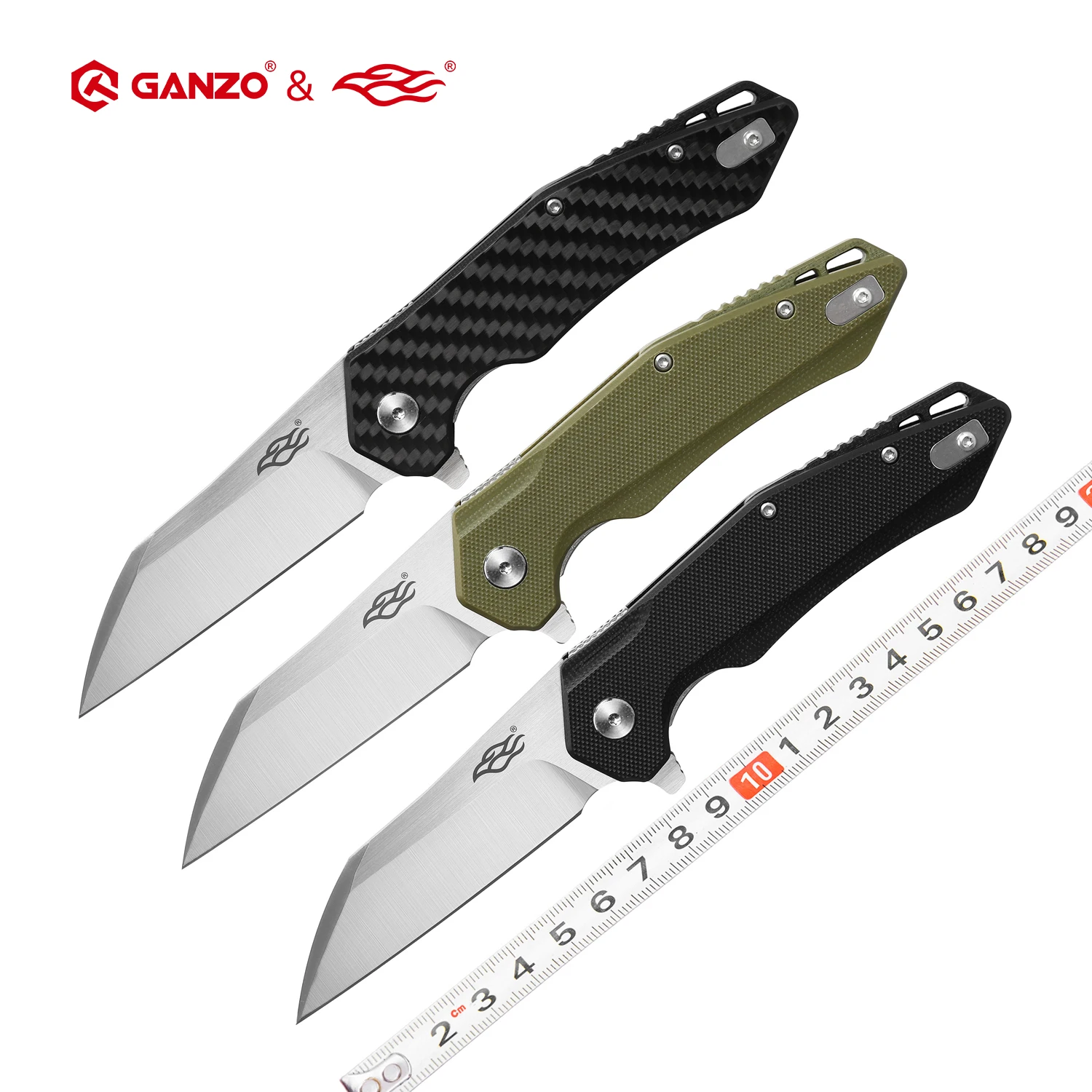 

Ganzo Firebird FH31 FH31B D2 blade G10 or Carbon Fiber Handle 60HRC Folding knife Survival tool Pocket Knife EDC outdoor tool