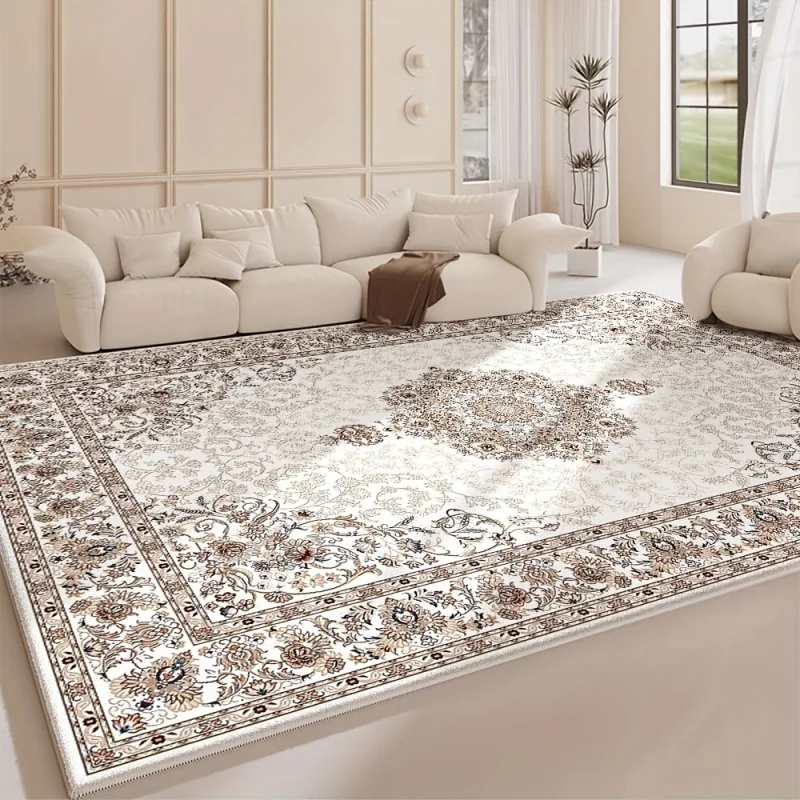 VIKAMA Bohemian Minimalist Style, Fresh And Elegant Living Room Carpet, Bedroom Coffee Mat Carpet, Home Decoration
