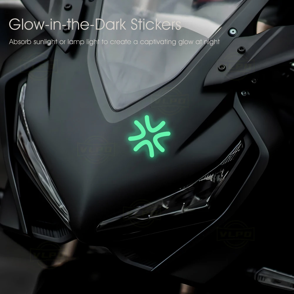 Motorcycle Glow Angry Stickers Waterproof Helmet Decal for Honda CBR600RR CBR650R CBR 1000 RR Motorbike Decoration Accessories
