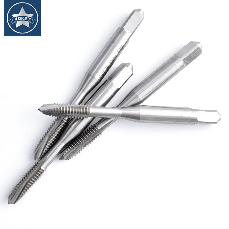 HSSE-M35-grifo puntiagudo en espiral estándar JIS, rosca para máquina UNC 1-64, 2-56, 3-48, 4-40, 5-40, 6-32, 8-32, 3/16, 10-24, 12-24, 1/4, 3/8, 1/2 grifos