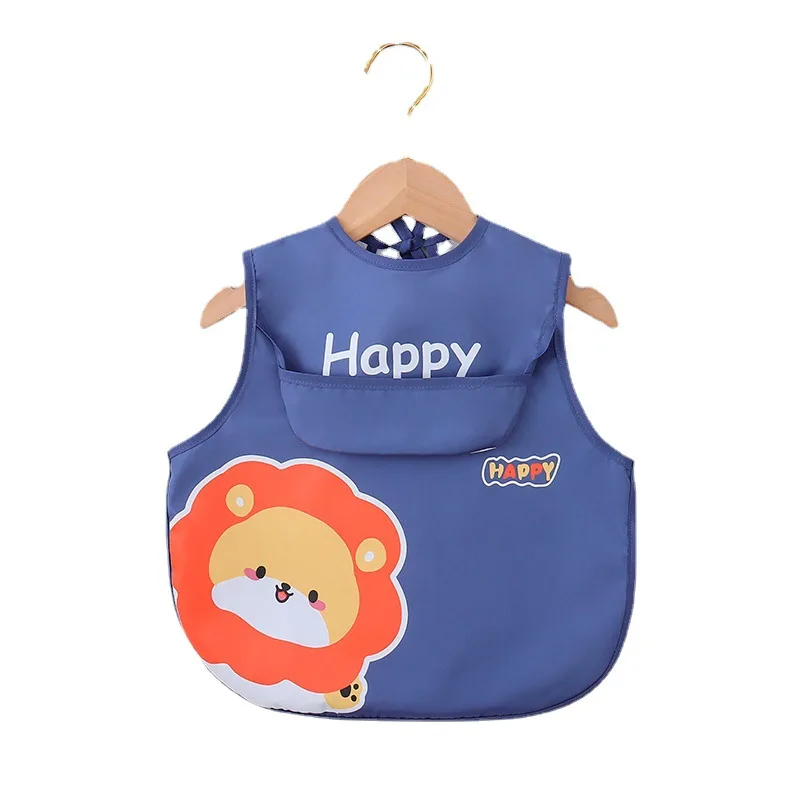 Baby Newborn Apron Bibs Toddler Long Sleeve Scarf Waterproof Art Smock Feeding Bib Infant Boys Girls Kids Burp Cloth Bandana