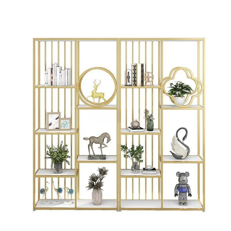 

Nordic wrought iron office partition rack display cabinet