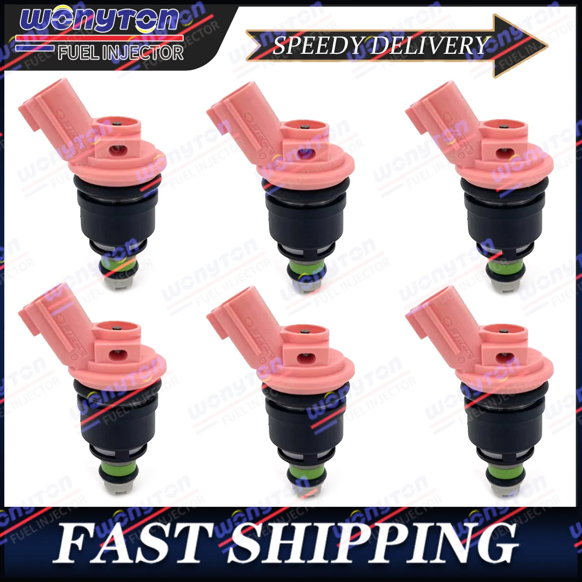 

Wonyton 6Pcs Fuel Injectors FJ286 Compatible with 1993-1994 Nissan Maxima 3.0L 16600-57Y01