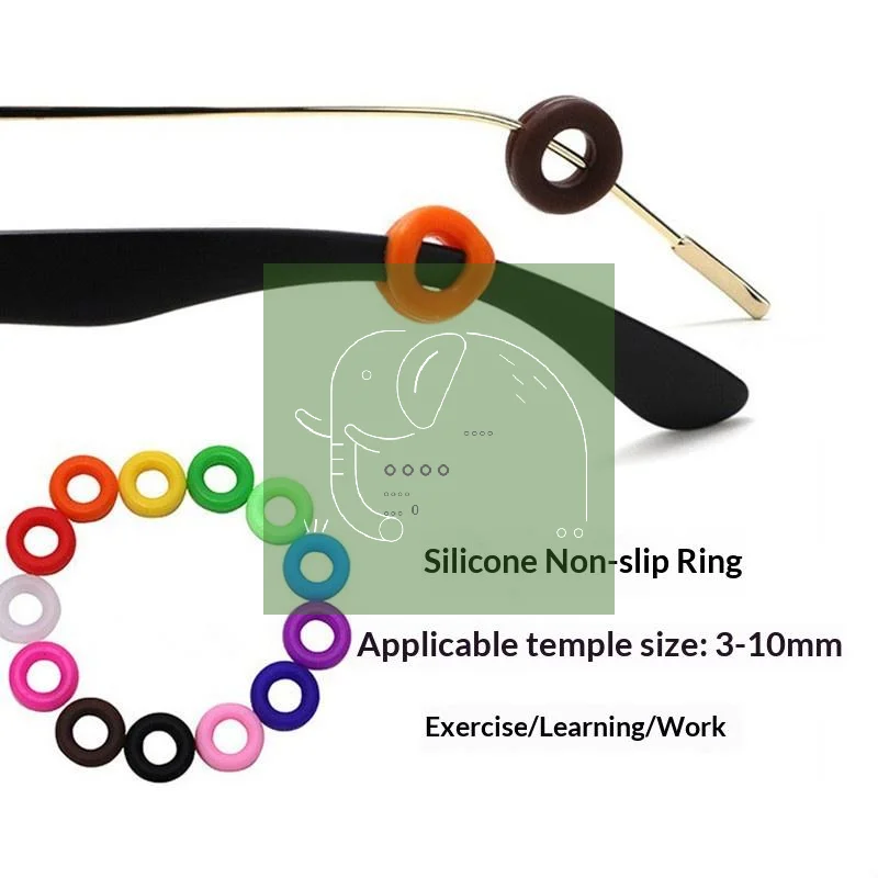 10pcs Glasses Ear Holder Hooks Silicone Anti Slip Stoppers for Eyeglass Legs Secure Fit for Outdoor Activities