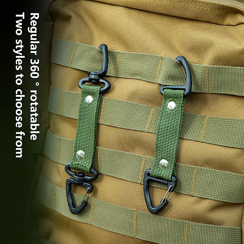 Outdoor Camping Carabiner NylonTactical Backpack Key Hook Webbing Buckle System Belt Buckle Hanging Climbing Accessory