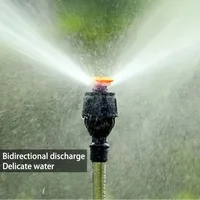 360° Rotating Tripod Sprinkler for Lawn/Garden, Double-Sided Coverage, Telescoping Design 4