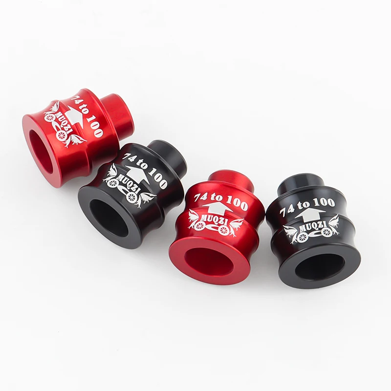 MUQZI 1 Pair Bicycle Hub Extension Adapter 74mm To 100mm Front Fork Adapter Hub Converter