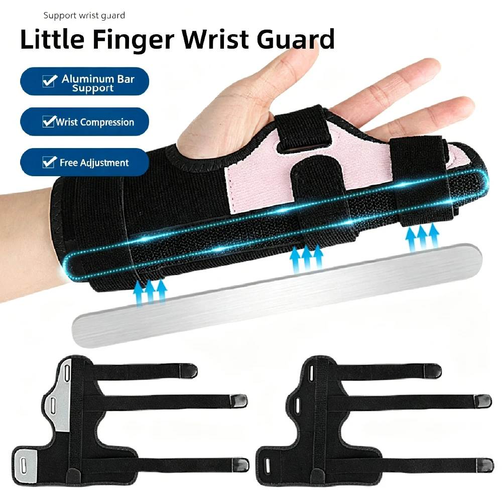 1PC Metacarpal Hand Brace Finger Splint,Detachable Aluminum Support Finger Wrist Stabilizer,Adjustable Splint for Mallet Finger
