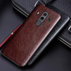 Luxury PU leather Case for Huawei Mate 10 30 40 Pro Plus 20 Lite Business solid color design phone cover Soft TPU&Hard PC