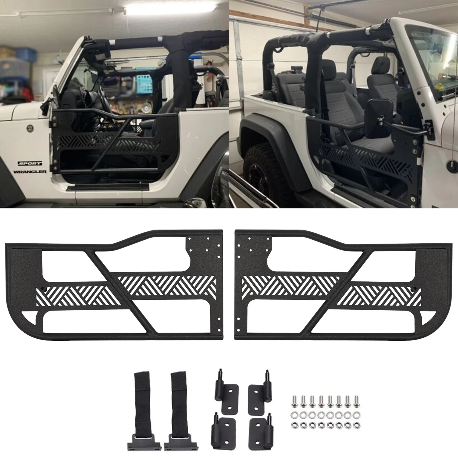 

for 2 Doors for Jeep Wrangler JK 2007-2018 Model Left & Right Tubular Doors Frame