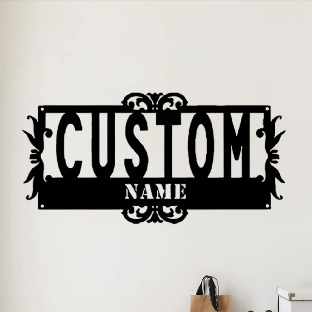 

Одинарный 1 шт. настраиваемый металлический адресный знак с индивидуальным именем улицы, прочный водонепроницаемый номер для наружного декора дверей