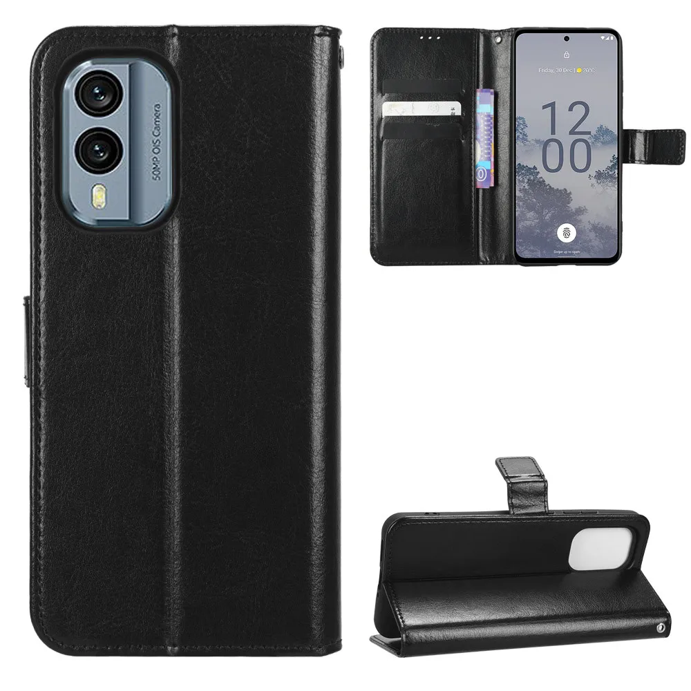 For Nokia X30 Case Luxury Flip PU Leather Wallet Lanyard Stand Case For Nokia X30 X 30 NokiaX30 Phone Bags