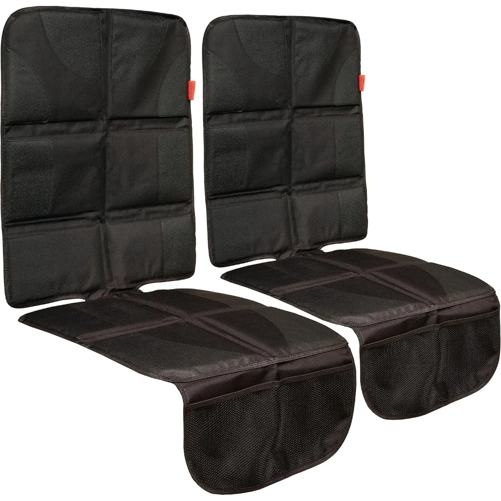 Car Seat Cover & Protector - 2-Pack, Black, Universal Fit - Waterproof Non-Slip Liners with Thick Padding & Dual Mesh