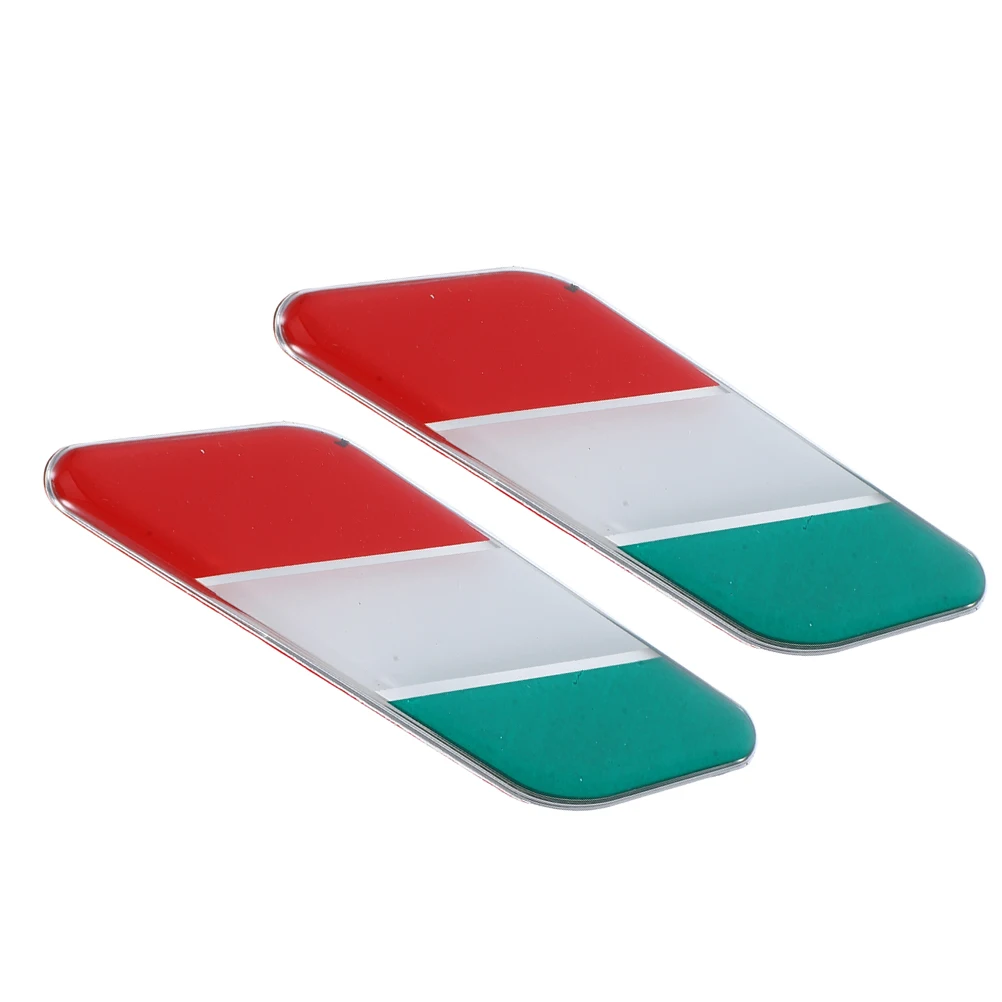 

Aluminum Flag Alloy Alloy Vehicle National Italy Sticker Universal Italian Aluminum Exterior Accessories