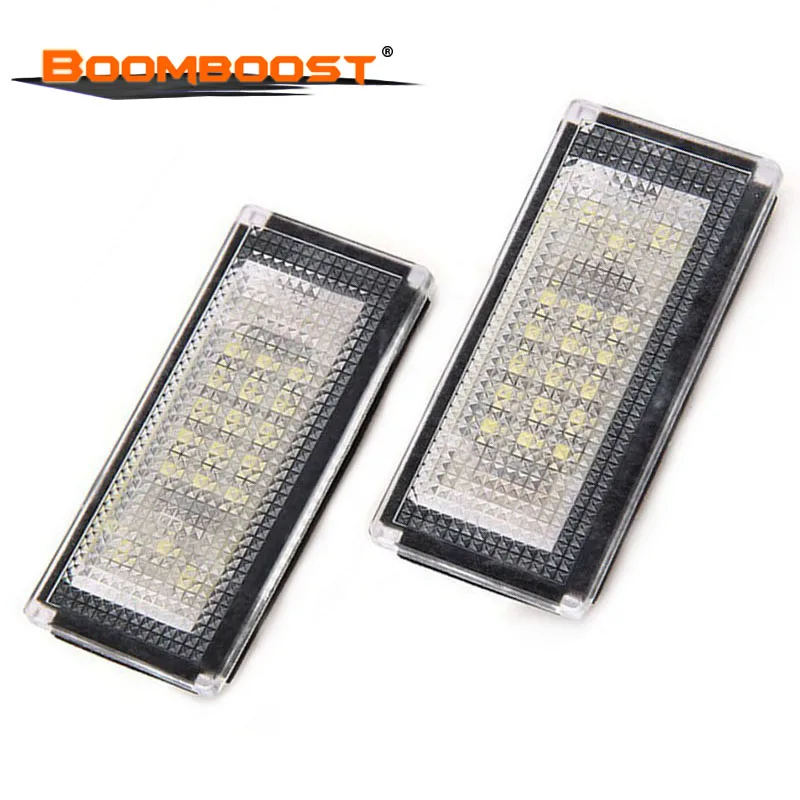 12V White SMD Accessories 2X LED Number Plate Lamp Bulb Kit Car LED License Plate Lights For BMW Mini Cooper S R50 R52 R53