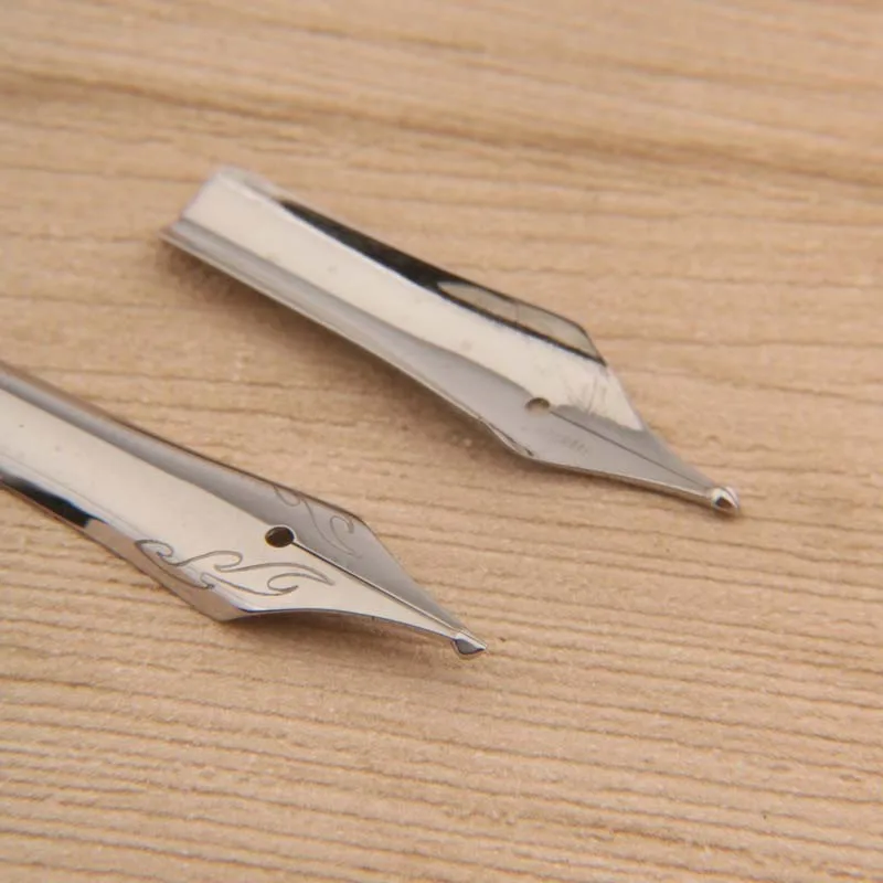 26mm Naginata Nib Hooded Nib Handmade Grinding Tip Silver Handmade Grinding Tip #5 Size Fountain Pen Ink Pen