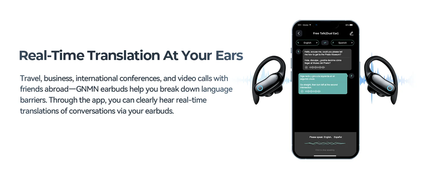translation earbuds real time
