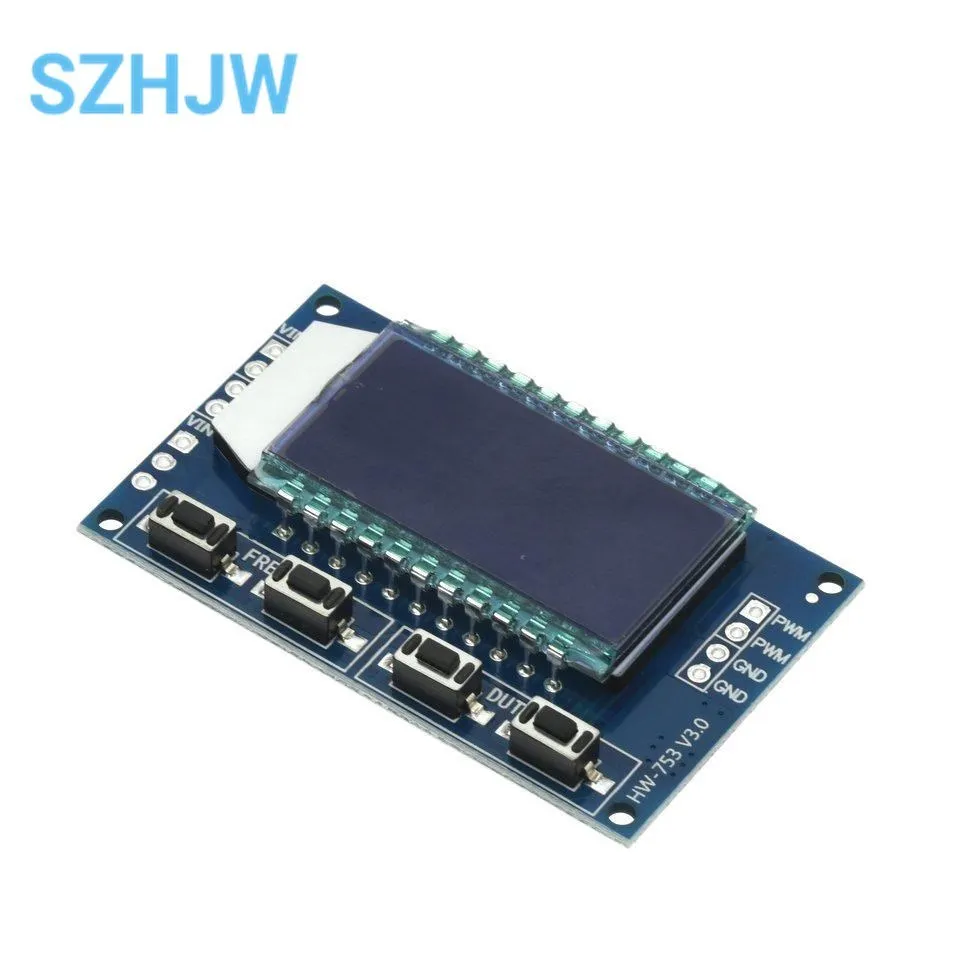 1Hz-150KHz Signal Generator Module Adjustable PWM Pulse Frequency Function Generator Duty Cycle TTL LCD Display 5V XY-LPWM