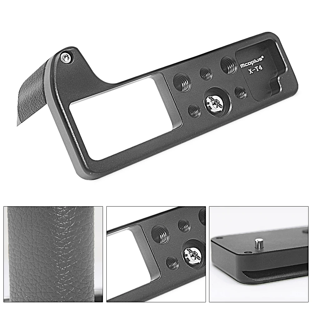 Mcoplus MCO-XT4 Металлическая рукоятка L-кронштейн для камеры Fujifilm Fuji X-T4 XT4 Arca Swiss Type Быстросъемное крепление Фото №4